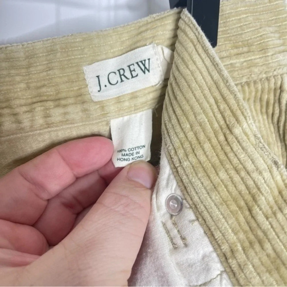 J Crew Corduroy Women Timeless Classic Mom Mum Fit Pants size 14 Petite - Picture 3 of 7